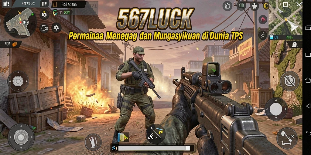 Screenshot gameplay TPS menampilkan aksi menegangkan di 567LUCK.