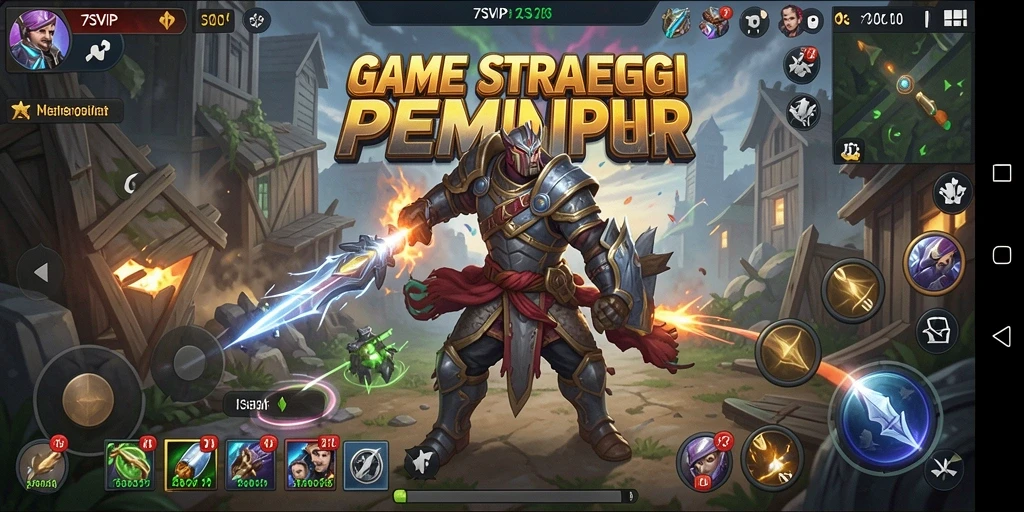 Tampilan pertandingan strategis dalam 7SVIP yang seru.