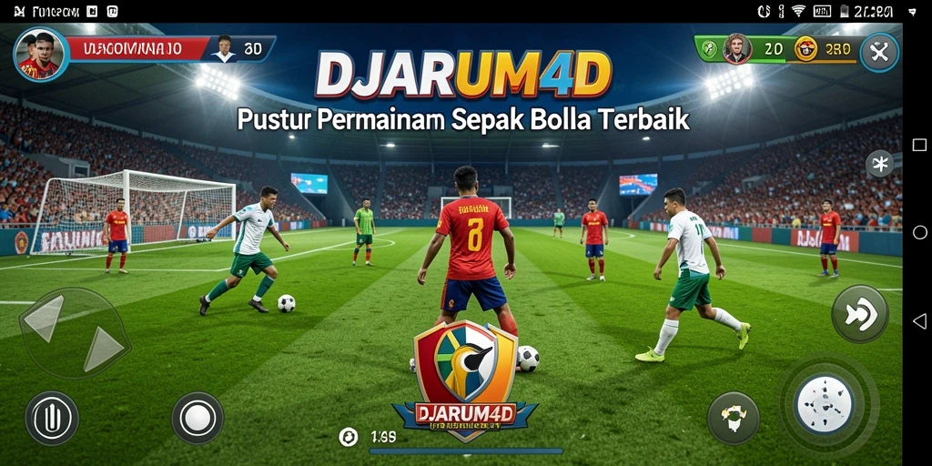 Tampilan layar dari permainan DJARUM4D yang menampilkan kecanggihan gameplay Football.