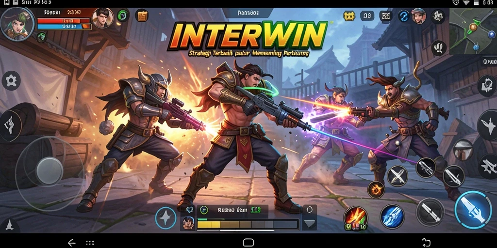 Tampilan gameplay INTERWIN yang mendebarkan dan strategis.