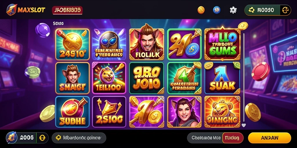 Gameplay slot MAXSLOT yang menegangkan dan penuh warna.