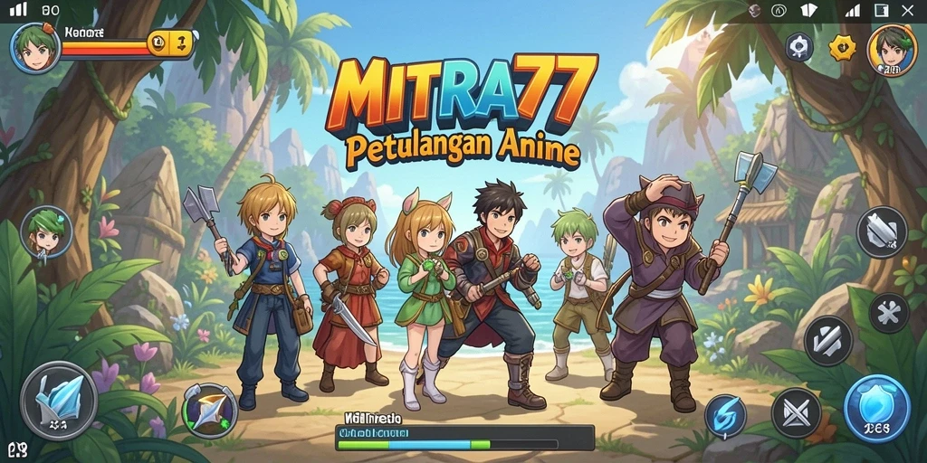 Gameplay MITRA77 yang menarik dengan karakter anime populer.