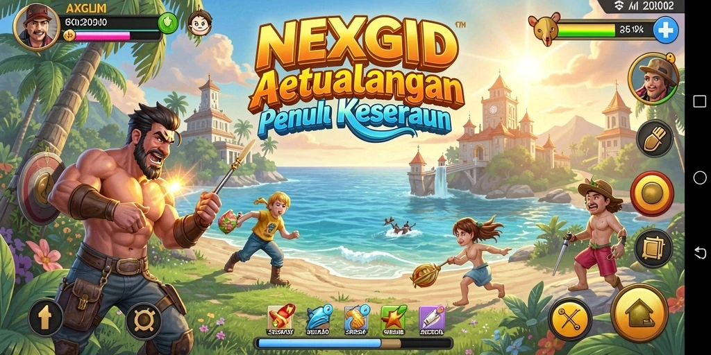 Screenshot gameplay NEXGID menunjukkan aksi seru yang menegangkan.
