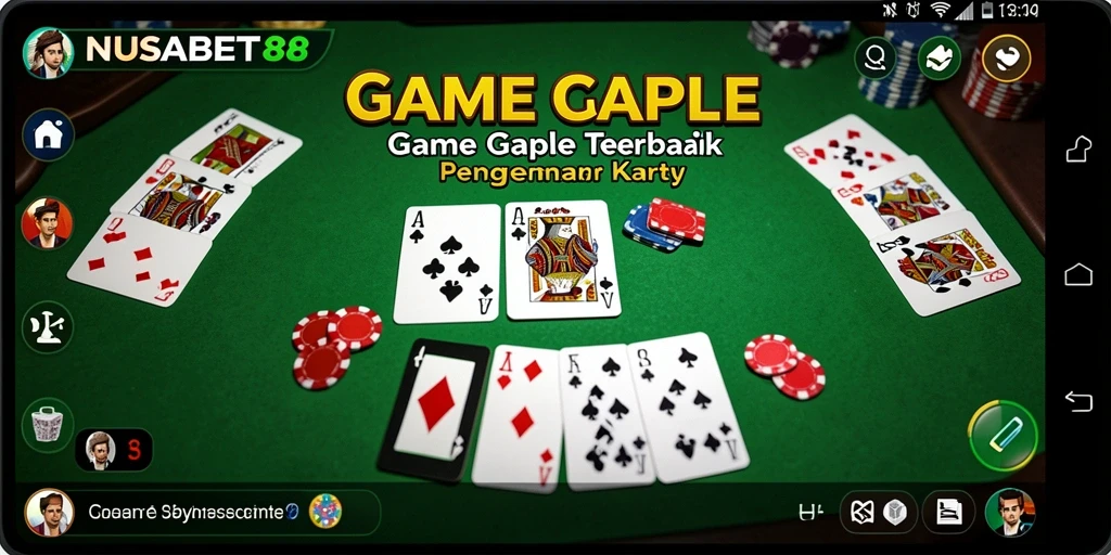 Screenshot gameplay NUSABET88 menampilkan momen seru bermain Gaple.