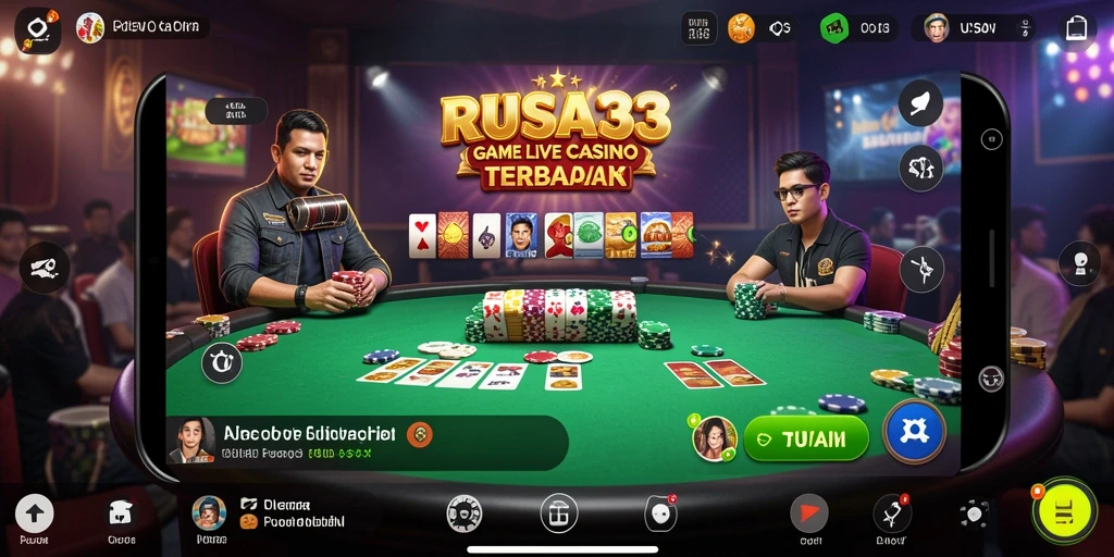 Tampilan menarik dari gameplay RUSA33 Live Casino.