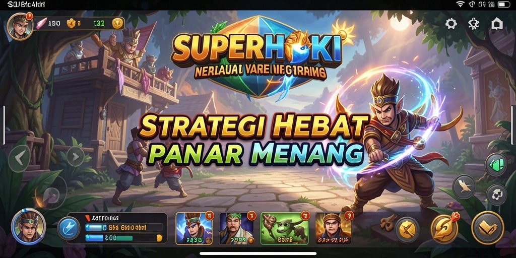 Tangkapan layar SUPERHOKI menampilkan aksi strategi yang mendebarkan.