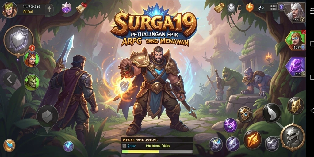 Tampilan aksi seru dalam SURGA19 ARPG yang memukau.