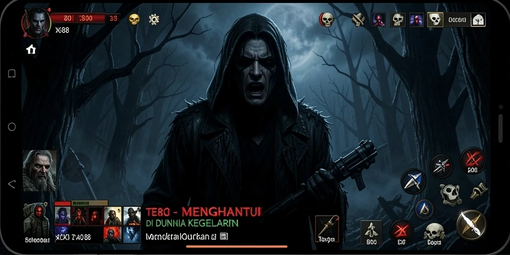 Gameplay horor X88 yang menantang dan menakutkan.